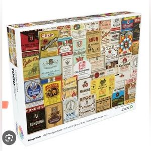 Colorcraft Puzzles
Vintage Drinks - 1000 Piece Jigsaw Puzzle New Sealed 28x20